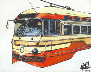 Yellow SF trolley