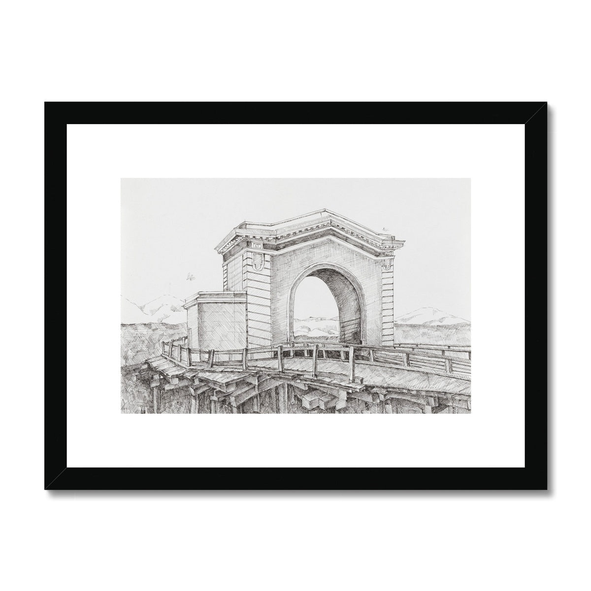 The Pier 43 Ferry Arch Framed & Mounted Print
