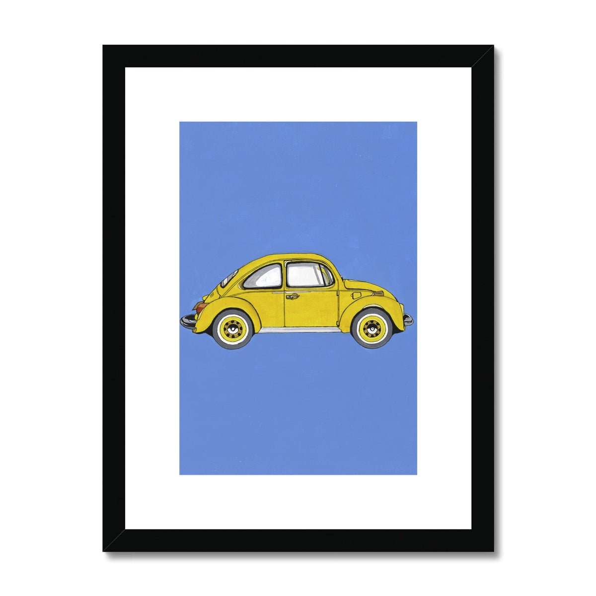 Yellow Beetle Framed & Mounted Print
