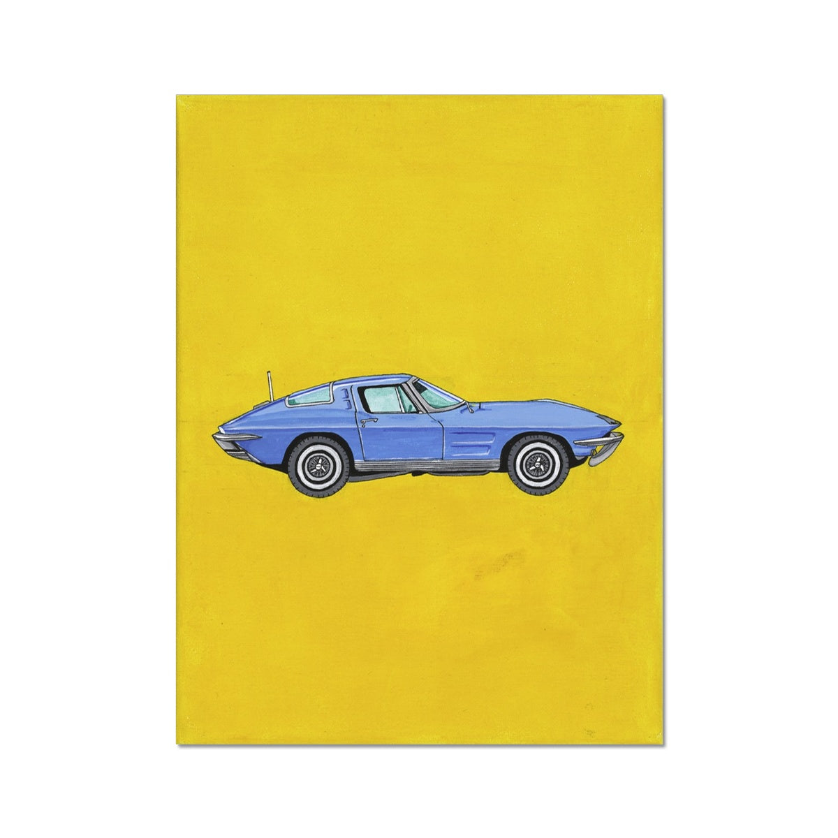 Blue Corvette Fine Art Print