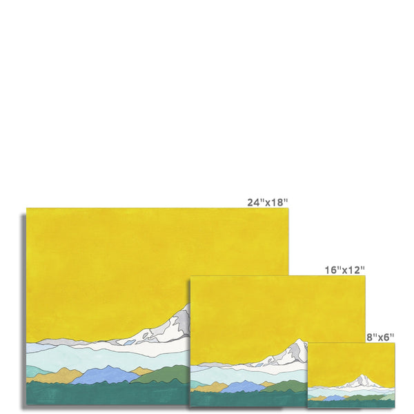 Mt. Hood (yellow sky) Fine Art Print