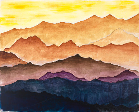 Sunset (original) - Acrylic