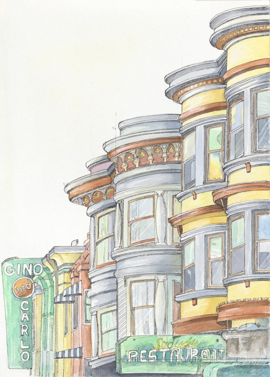 The North Beach houses