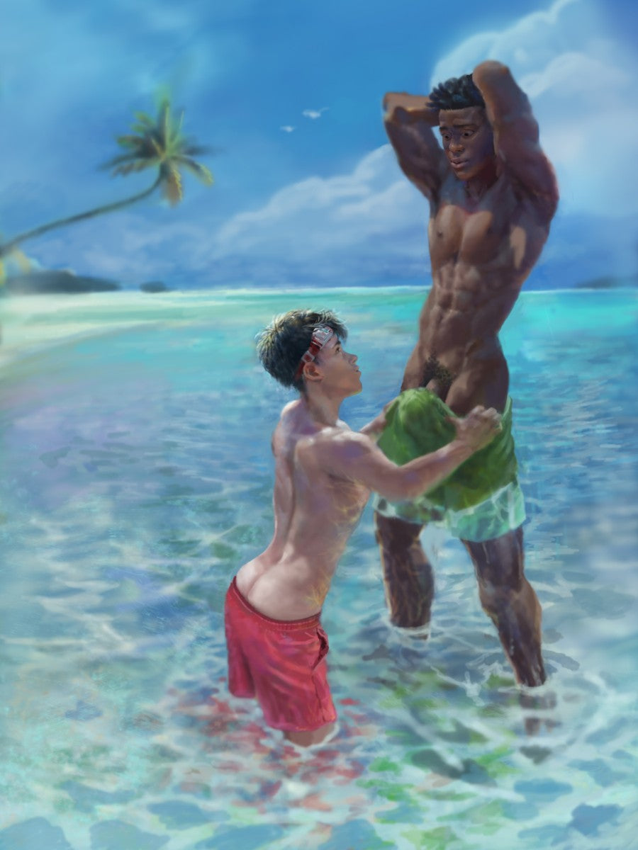 Soma and Leo on the Beach