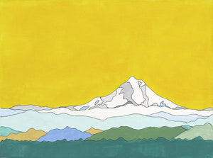 Mt Hood (Yellow Sky)