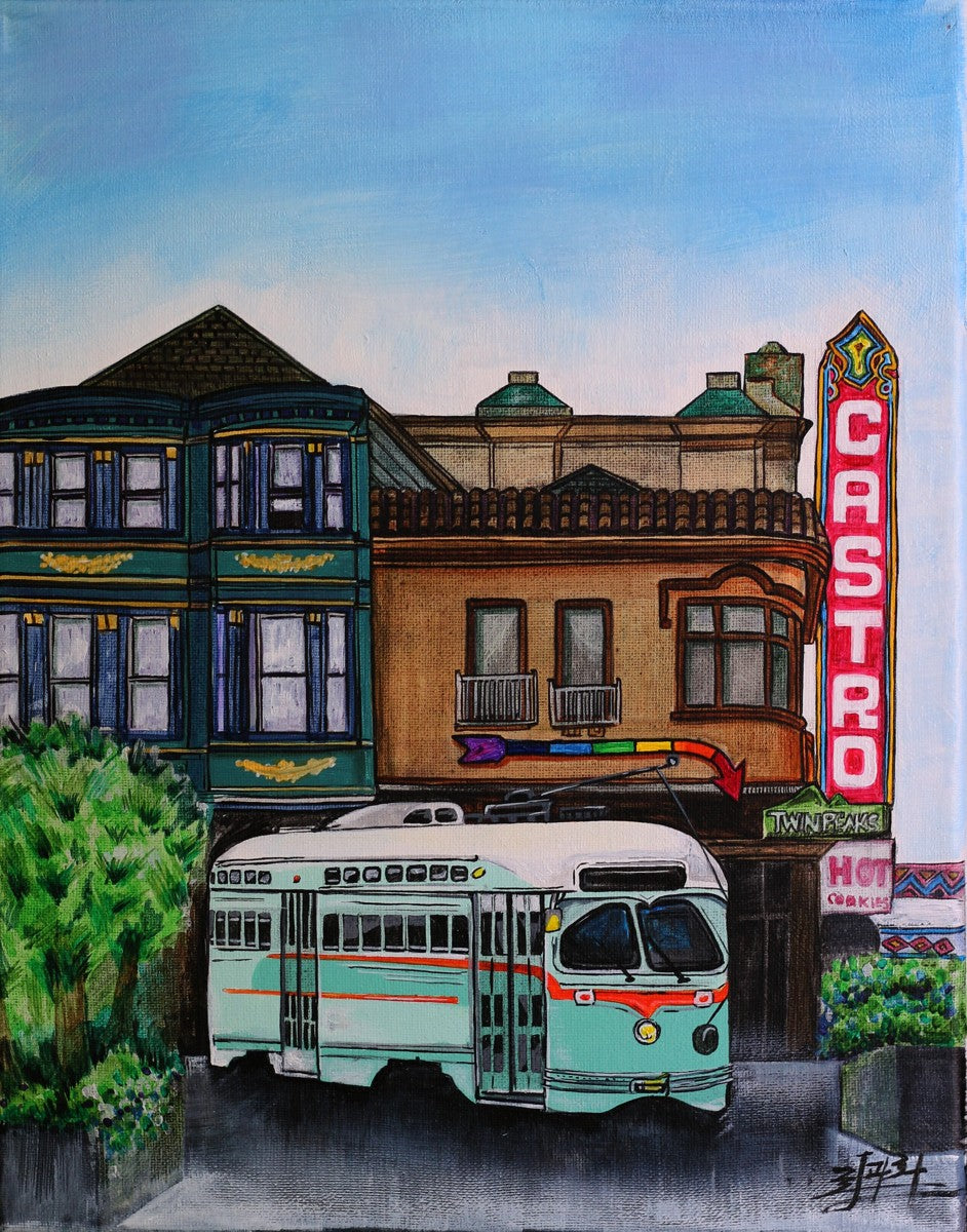 Castro theater + trolley