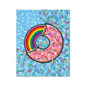 Rainbow Donut Fine Art Print