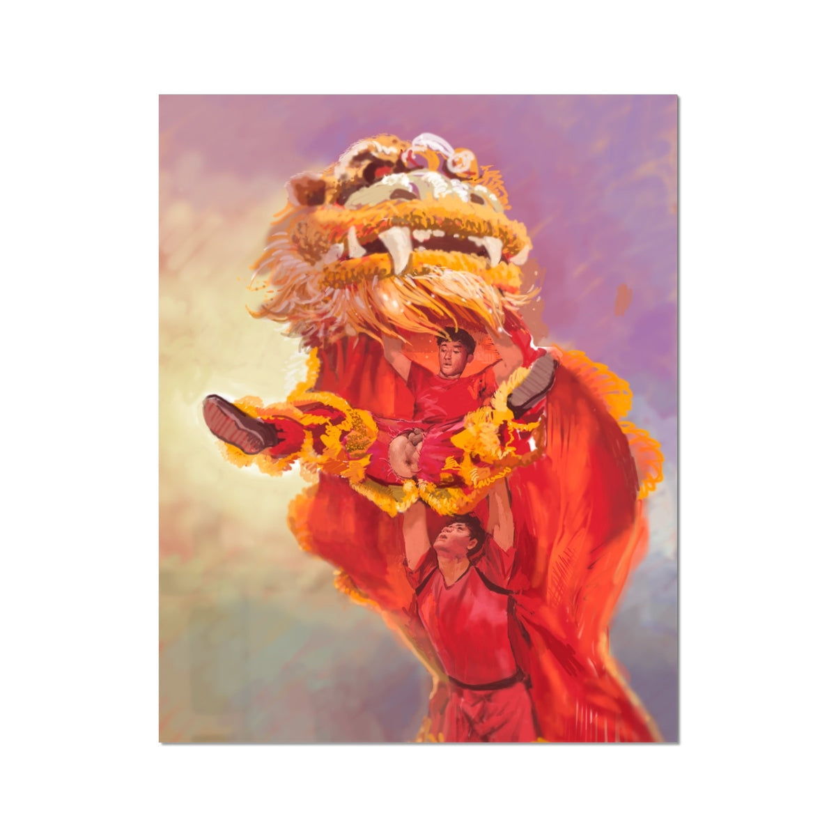 Lion Dancers Fine Art Print