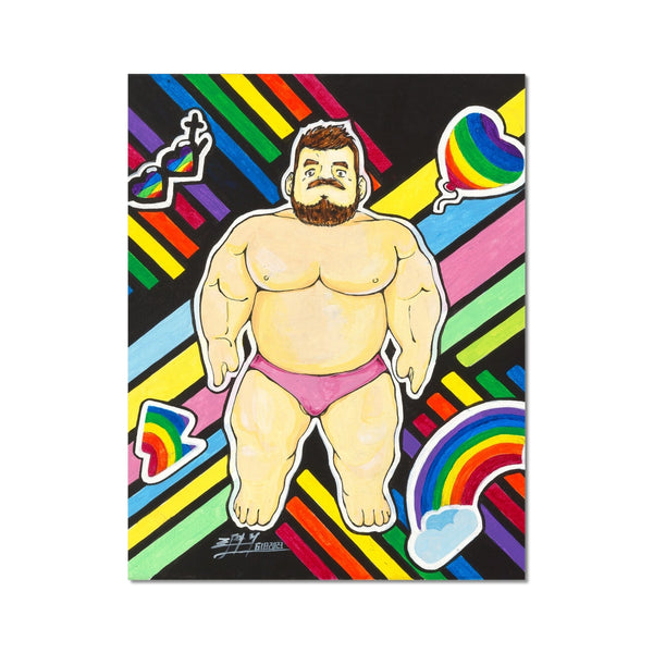 Rainbow Bear Fine Art Print