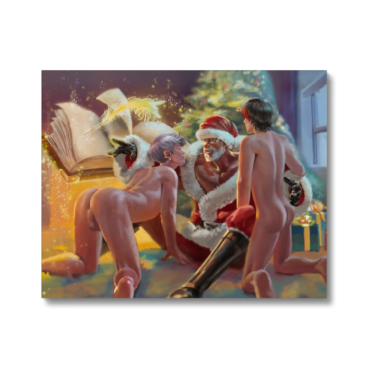 Santa Nude Canvas