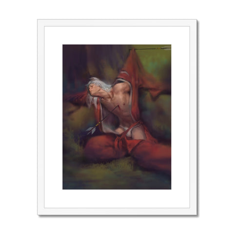 Defeated Pup Framed & Mounted Print