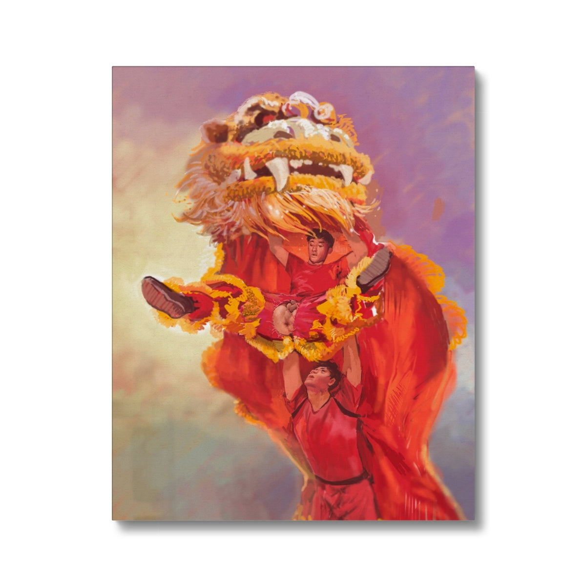 Lion Dancers Canvas