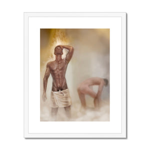 Steamy Shower Framed & Mounted Print