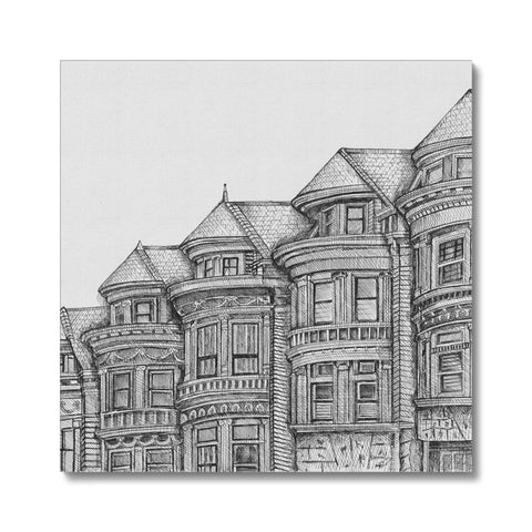 Haight Ashbury Painted Ladies Canvas