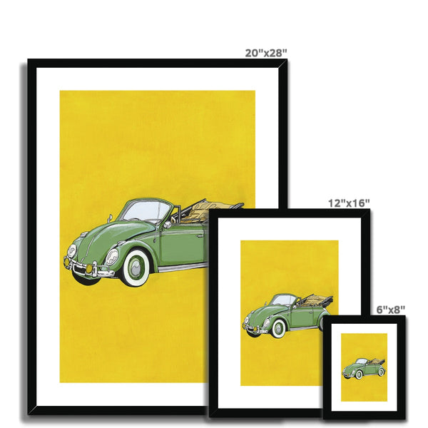 Green Beetle Framed & Mounted Print