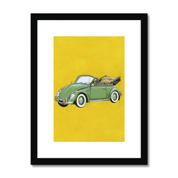 Green Beetle Framed & Mounted Print