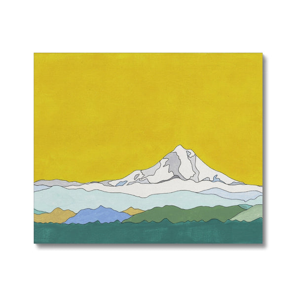 Mt. Hood (yellow sky) Canvas