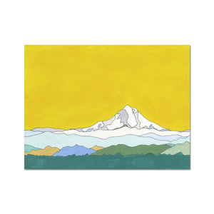 Mt. Hood (yellow sky) Fine Art Print