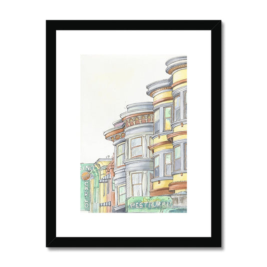 The Italian Houses Framed & Mounted Print