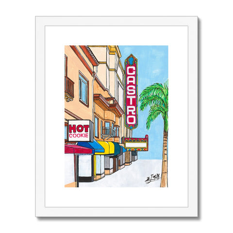 Hot Cookie in the Castro Framed & Mounted Print