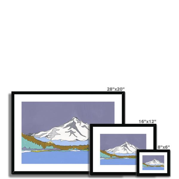 Mt. Hood with Lake Framed & Mounted Print
