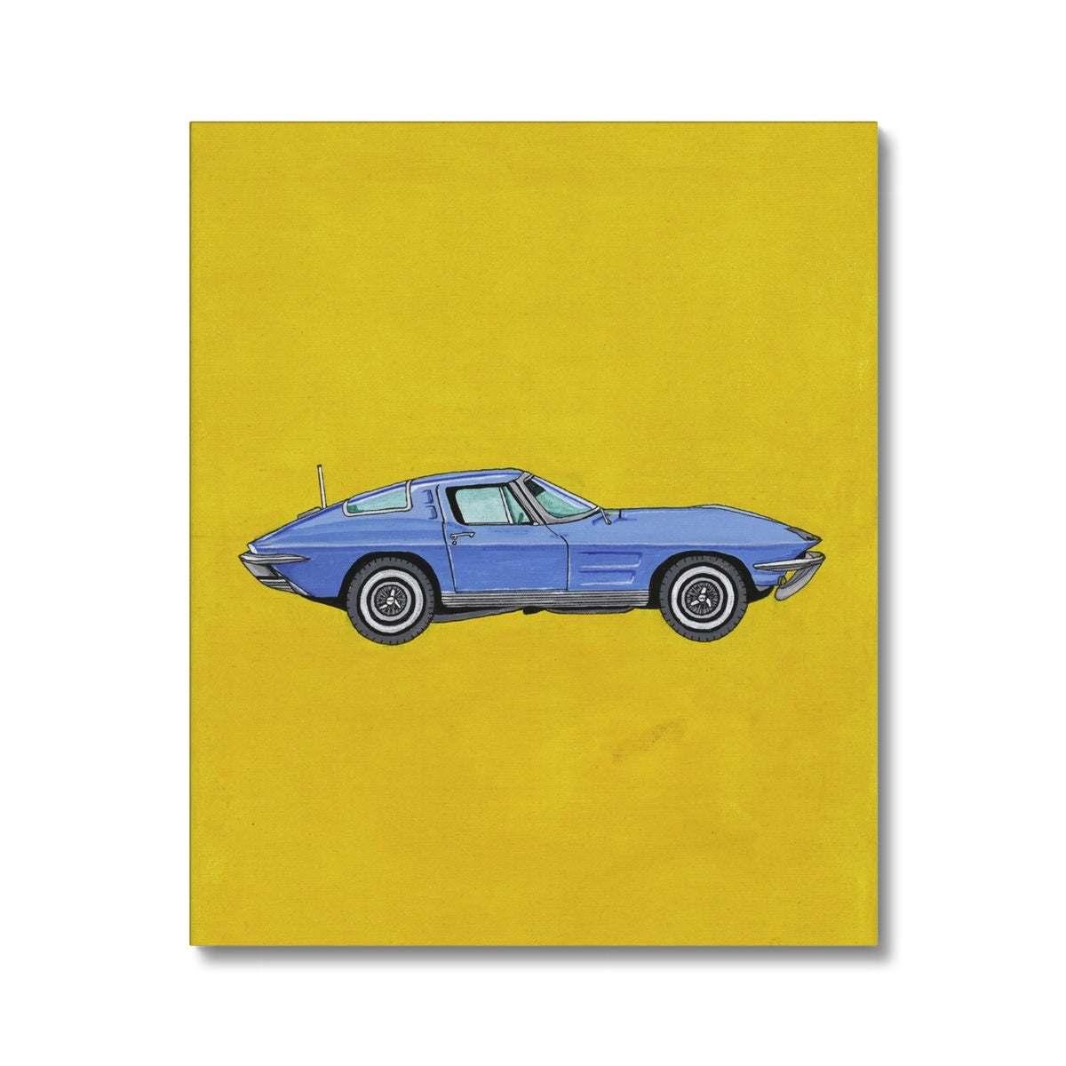 Blue Corvette Canvas