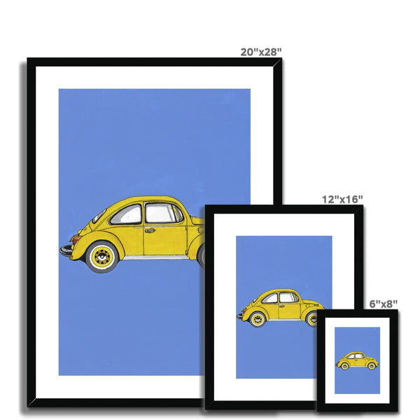 Yellow Beetle Framed & Mounted Print