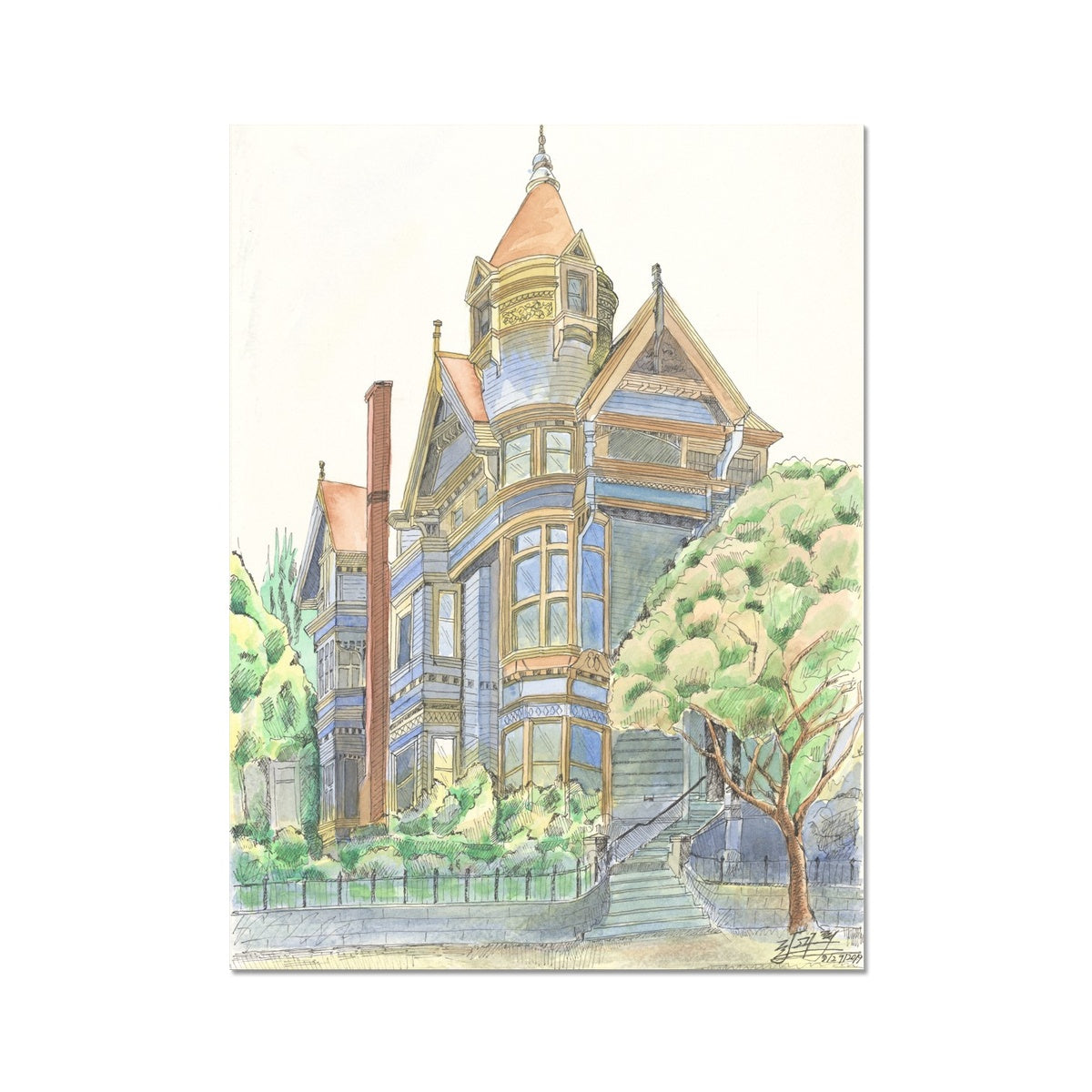 The Fancy House Fine Art Print
