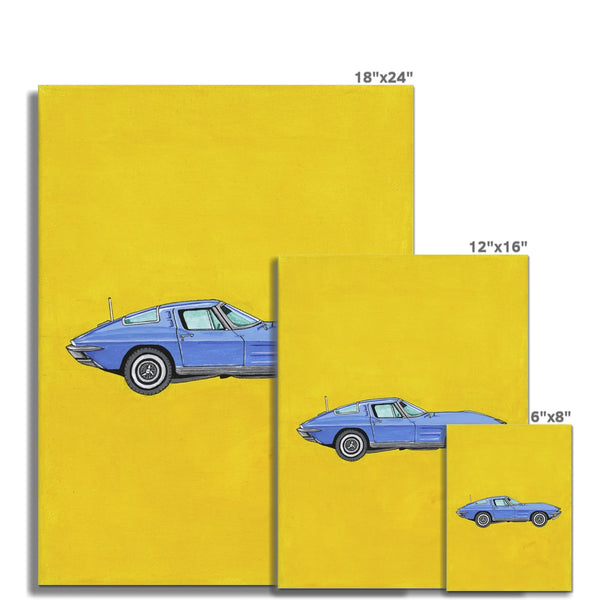 Blue Corvette Fine Art Print