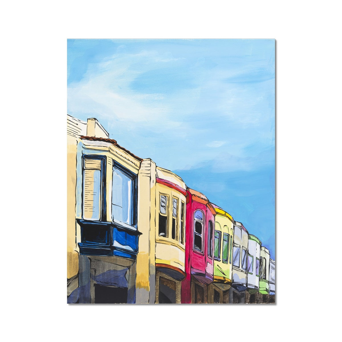 The Inner Richmond Houses Fine Art Print
