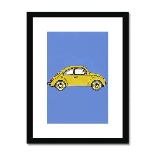 Yellow Beetle Framed & Mounted Print