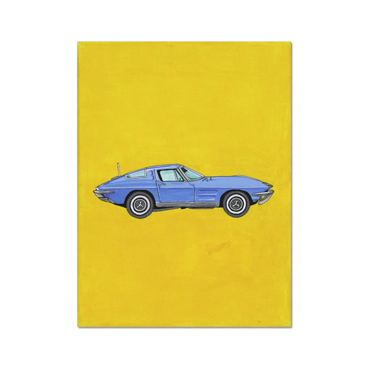 Blue Corvette Fine Art Print