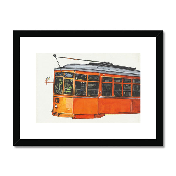 Orange Trolley Framed & Mounted Print