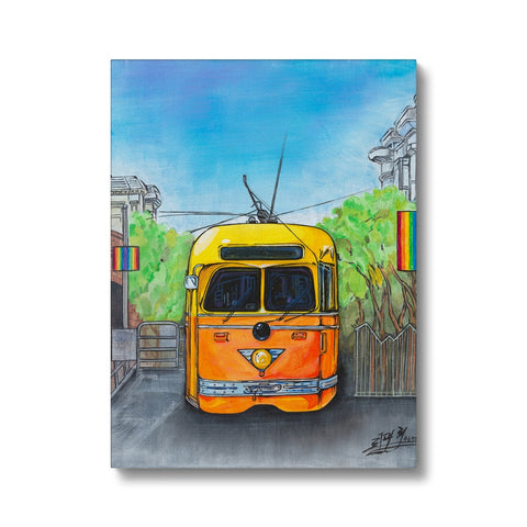 Castro Yellow Trolley Canvas