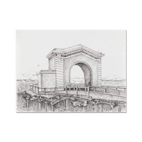The Pier 43 Ferry Arch Fine Art Print