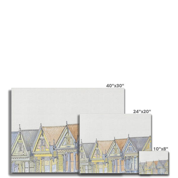 The Painted Ladies Canvas