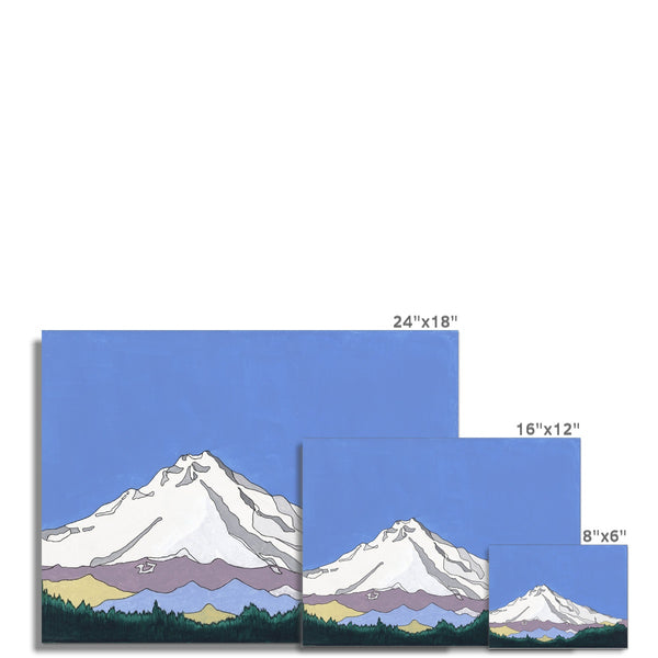 Mt. Hood (blue sky) Fine Art Print