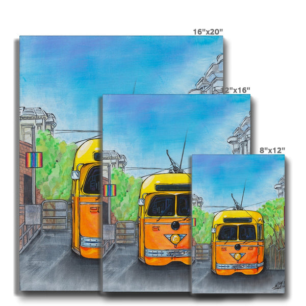 Castro Yellow Trolley Canvas