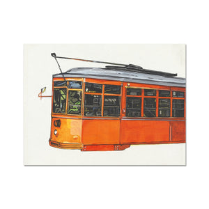 Orange trolley Fine Art Print
