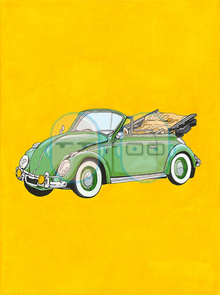 Green Beetle (Original) - Acrylic Original