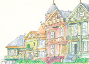 Historical row of Victorian houses (Original)